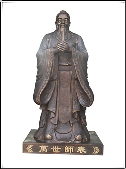 萬世師表孔子銅雕
