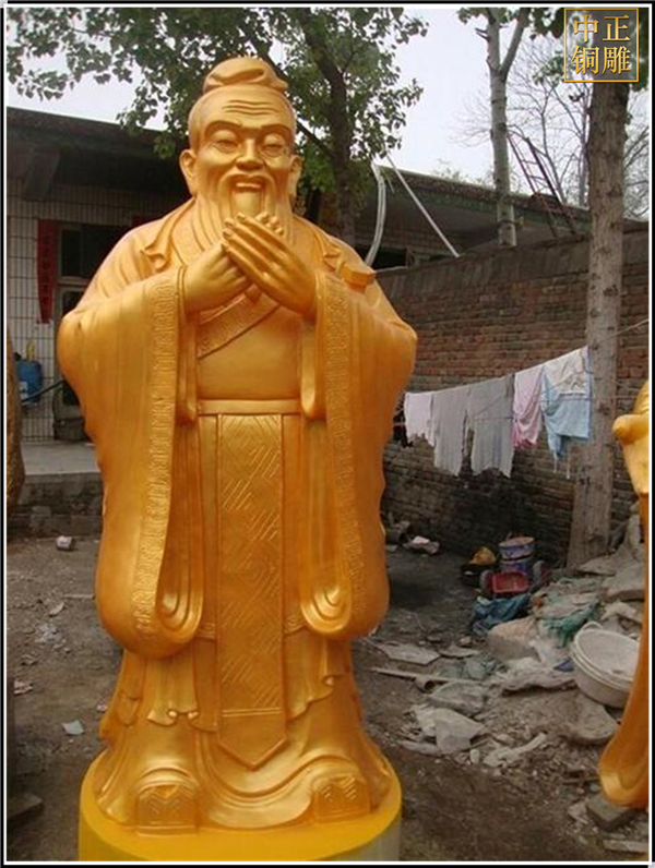 定做鑄銅孔子像